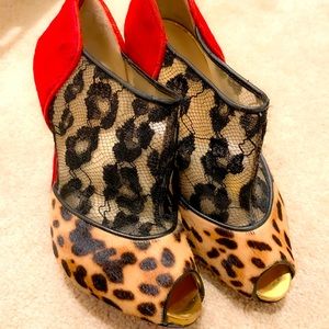CHRISTIAN LOUBOUTIN Leopard print ankle boots